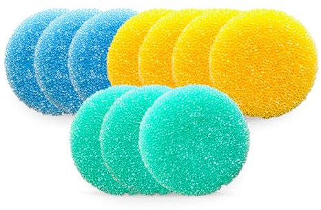 Pure100 MagicShine Spezial-Schwamm-Set 10tlg - Ersatz Schwämme für Pure 100 MagicShine Putzstein