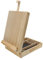 PAINTERSISTERS® Malkoffer Luca aus NACHHALTIGEM Kiefernholz FSC®, Tischstaffelei mit Utensilienkoffer, Keilrahmen bis 60cm Höhe, Malbox (Kiefernholz)