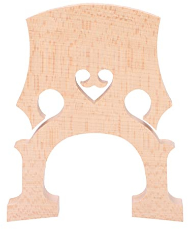 Cello Bridge Cello Maple Bridge, Maple Wood Self Adjusting Fitted Musical Instrument Replacement for Players (4/4)