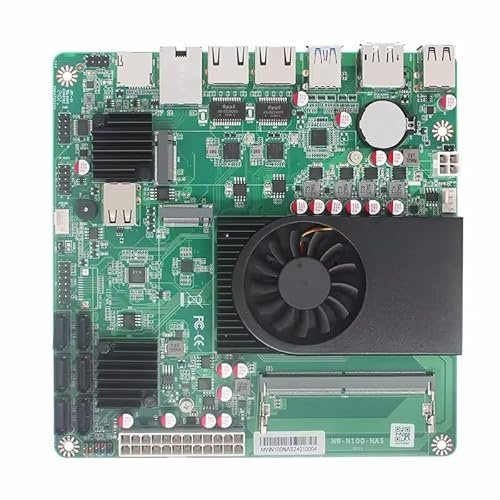 CYMINILMDPC Core i3-N305 Mainboard,10G NAS-Motherboard, 6-Bay 1 * 10Gbe 2 * 2,5G i226-V 2*NVMe 6*SATA3.0 1*DDR5 Firewall-Sicherheit ITX-Mainboard