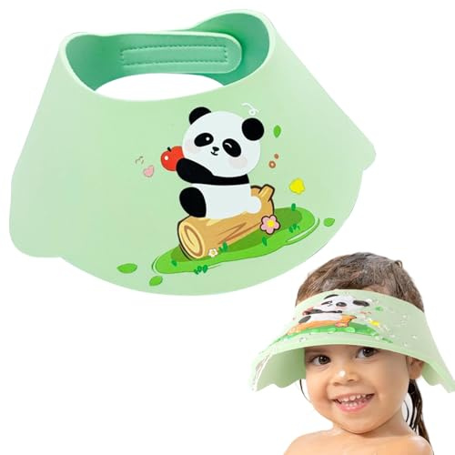 deegbbyi Cuffia da Doccia per Bambini, Cappellino da Doccia con Visiera per Bambini, Cappello da Bagno per Figli Regolabile, Scudo Protezione da Bagno per Figli, per La Cura del Bambino