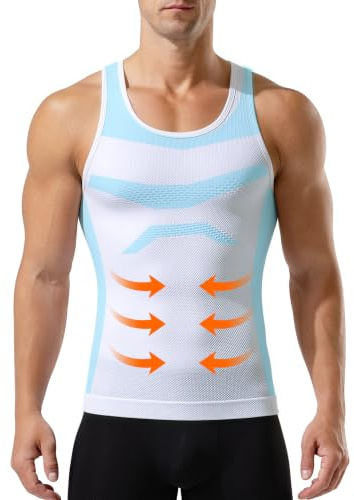 Casey Kevin Debardeur Compression Homme Maillot de Corps Gaine Ventre Plat | Sous-Vêtements, Musculation Sport, Body Shaper, Maillot de Corps