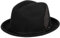 Stetson Sandover Player Wollhut - Einfarbiger Hut aus 100% Wollfilz - Wasserabweisend & knautschbar - Herbst/Winter - Unisex schwarz S (54-55 cm)