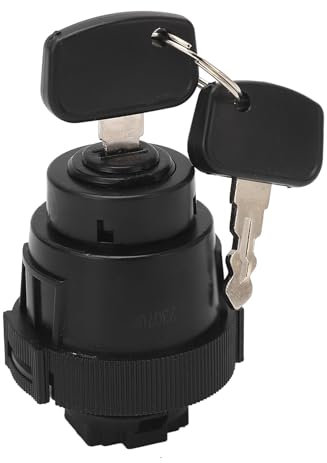 Interrupteur D'allumage, Interrupteur D'allumage de Démarreur étanche Résistant aux Hautes Températures avec Clés pour Kubota ZD221 ZD321 ZD323