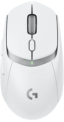 Logitech G G309 LIGHTSPEED – trådlös spelmus | Lätt, hybridbrytare med LIGHTFORCE, HERO 25K-sensor, >300h batteritid med AA, 6 programmerbara knappar, PC/Mac - Vit