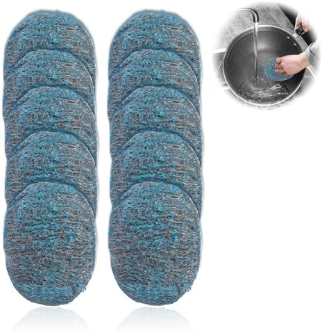 Tampons,de Savon en Laine en,10 Pièces Tampon éPonges à RéCurer,RéUtilisables Laine d'acier, éPonges à RéCurer pour Vaisselle, Tampon à RéCurer pour Cuisine, Salle De Bain