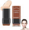 KUIRUNRX® Base En Barra, Base en Barra Ligera Hidratante con Cepillo, 2 in 1 Base de Maquillaje Mate Cream, Minimiza poros y líneas finas, Tez unificada (Natural, 20g)