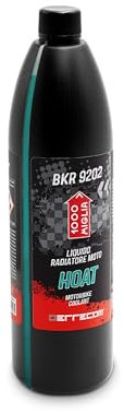 ERRECOM 1000 Miglia BKR 9202 Motorcycle Coolant HOAT -38°C/+125°C, Ready to Use Antifreeze HYBRID OAT, 1 Litre - BLUE
