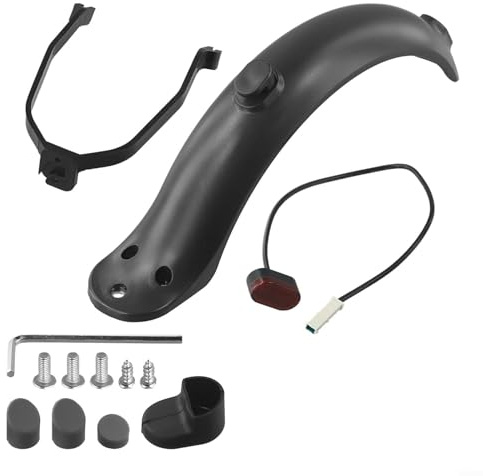 For xiaomi For M365 Compatible Rear Mudguard Replacement with Brake Taillight Easy Installation Components