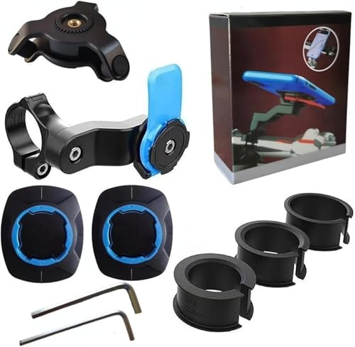 Soporte para teléfono de Moto, Amortiguador de vibración, Compatible con Smartphones universales, para Manillar de Bicicleta, patinette, Quad, Scooter, Twist & Lock
