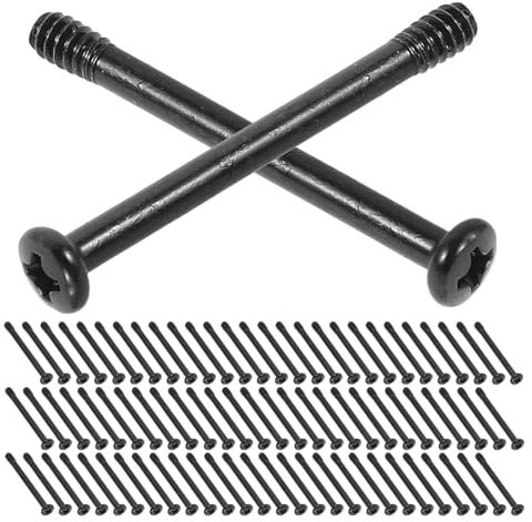 LOLIPPYY 100 Tornillos para Ventilador de PC de 34 Mm Tornillos Metálicos Negros para Radiador de Refrigeración por Agua para Computadora Montaje Estable y Compatible para Carcasa