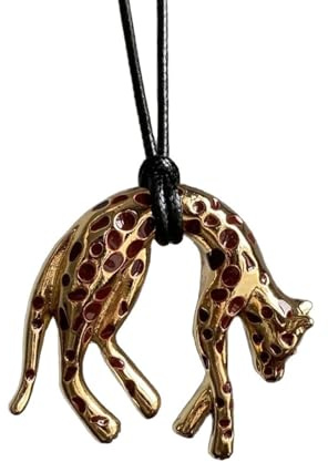 Lussuosa collana in oro nero con ghepardo smaltata artigianalmente elegante gioiello per il collo per occasioni speciali Retro Leopard Charm catena clavicola