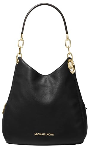 Michael Kors Damen Lillie Large Schultertasche, Black, 31.8 x 12.7 x 34.3 cm
