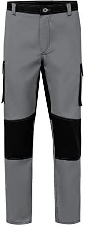 VELILLA 103020B; Pantalon bi-Colore Multipoches; Couleur Gris et Noir; Taille 38