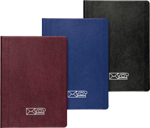 Lot de 10 carnets d'adresses en plastique A7