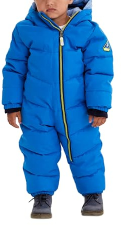 Killtec Twinkly MNS ONPC B Mono/Traje para la Nieve con Aspecto de plumón y Capucha, Boy's, Azul neón, 86/92