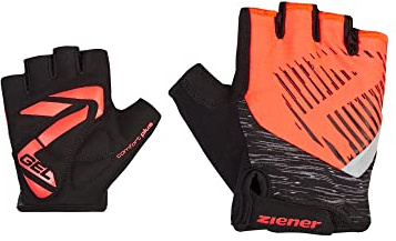 Ziener Kinder Cull Fahrrad-/Mountainbike-/Radsport-Handschuhe | Kurzfinger - atmungsaktiv/dämpfend, Signal Peach, M