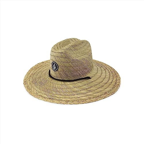 Volcom Mens Quarter Straw Sun Hat, Natural, Large US