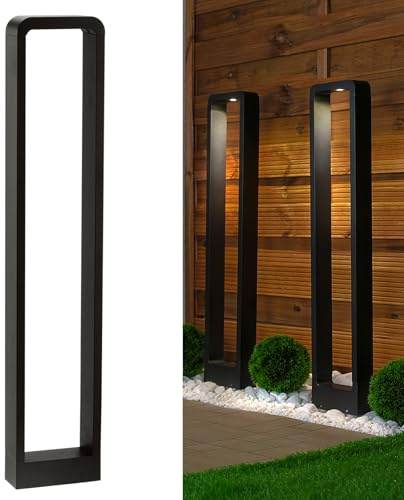 Lumiled Vägbelysning utomhus LED 80 cm IP44 4000 K 700 lm svart pollerlampa