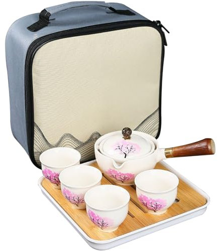 Service À Thé Service À Thé Chinois Service À Thé En Porcelaine Théière Japonaise Service À Thé Japonais En Porcelaine Avec Machine À Thé Et Infuseur À Rotation À 360 ° Service À Thé De Portabl