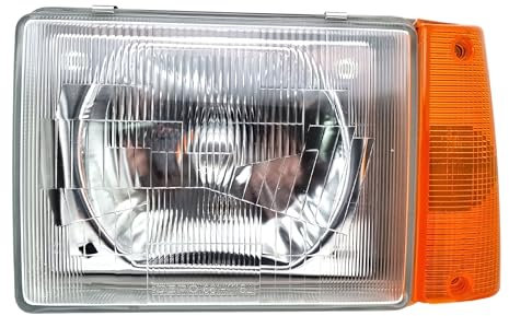 BSSTORE Faro Proiettore Anteriore R2 per Panda dal 1986 al 2003 (141, 141A) Regolazione Elettrica (Sinistro - Lato Conducente)