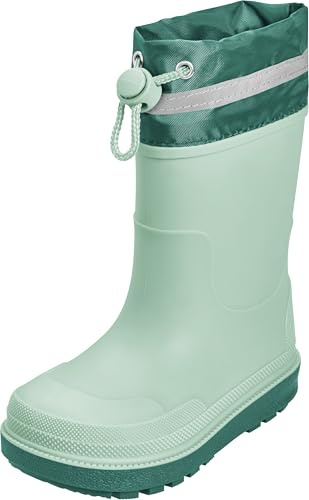 Playshoes Gummistiefel gefüttert - Stivali in gomma Bambini unisex, Grün gefüttert,