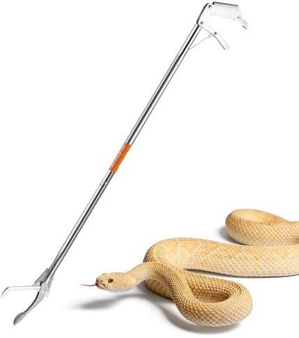 Sanke Attrape-serpents – Outil de préhension pour reptiles | Pince à serpent extensible pliable antidérapante avec de serrage, pince à serpent pliable polyvalente pour la pêche, la