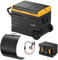 BougeRV CRD 45L Kompressor Kühlbox Auto mit Akku + 100W Flexibel Solarpanel mit 5521 Adapter, Kit zum Laden von Kühlschrankbatterien direkt über Solarmodule, kompatibel mit Akku Kühlbox und Kraftwerk
