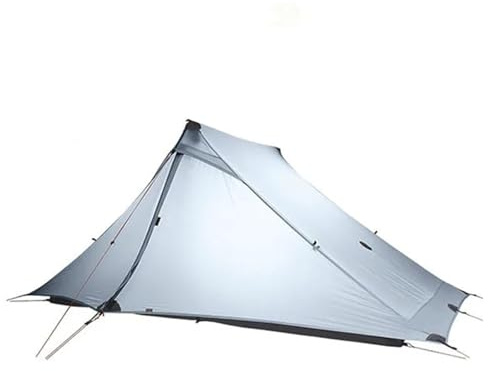 3FULGEAR Lanshan 2 Pro Tenda 2 Persone Tenda da Campeggio Ultraleggera, Tenda Professionale 3/4 Stagioni in Silnylon 20D senza Pali per Campeggio, Arrampicata, Escursionismo (Grigio 2 Pro, 3 Stagioni)