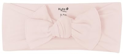 KYTE BABY Rayon Made From Bamboo Bow, (0-3 Months, Blush)