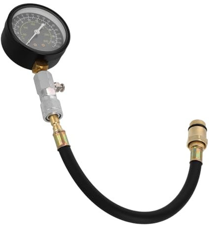 ABOOFAN Kit Tester Compressione Motore Con Manometro Multifunzione Ad Alta Precisione Strumento Portatile Misura Pressione Motori Auto e Componenti Accessorio Durevole Per Riparazioni Affi