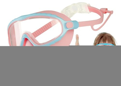 Ruwshuuk Swim Goggles with Nose Cover, Diving Glasses, Anti-Fog No-Leak Clear Waterproof Snorkeling Goggles Gear for Kids Boy Aged 4-16
