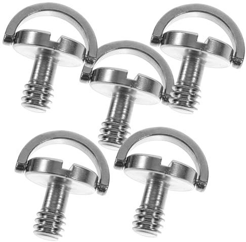 VERDANVERSE 5pezzi Vite Per Treppiede Viti Ad Anello Per Montaggio Della Fotocamera Viti Di Fissaggio Antiruggine Per Treppiedi e Accessori