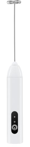 Pour faire mousser le lait - Fabricant de mousse électrique rechargeable, fouet de cuisine portable | Fonction de tige en acier inoxydable, but des milkshakes au chocolat chaud au lait, Ubicac