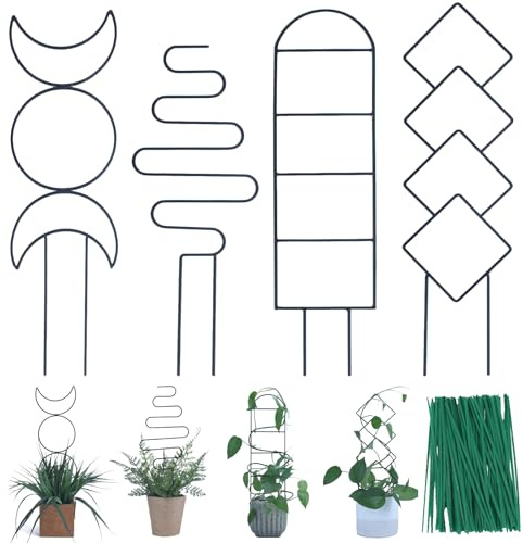 Wellsign 16inch Small Indoor Plant Trellis for Climbing Plants Outdoor