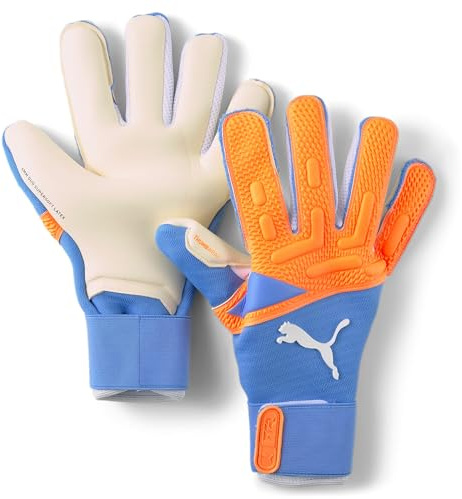 PUMA Future Pro Hybrid Torwarthandschuh orange/hellblau, 10