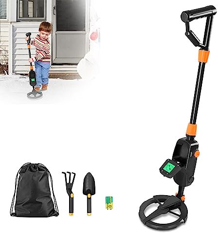 XMTECH Metalldetektor für Kinder,Leichter Metall Suchgeraet mit Pinpointer, Hochempfindlicher Junior Metalldetektor mit LCD und Sound,Geschenk für Kinder, Outdoor-Schatzsuche