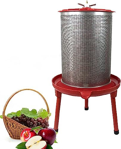 HACSYP Fruchtpresse Obstpresse, Apfelweinpresse aus Edelstahl, wasserbetriebene hydraulische Obstweinpresse, Bienenwachs-Käseextraktor, Zubehör for Haushaltsküchengeräte (Size : 20L)