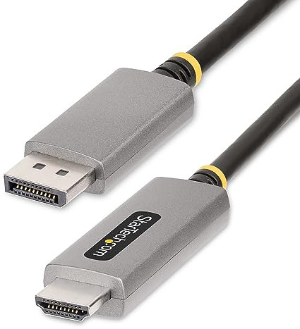 StarTech.com 2 m DisplayPort 1.4 auf HDMI 2.1 Adapterkabel, 8K 60Hz, 4K 144Hz, HDR10, DP auf HDMI Adapter/Video Konverter, Monitor Adapter DisplayPort PC zu HDMI-Bildschirm (133DISPLAYPORTHDMI21)