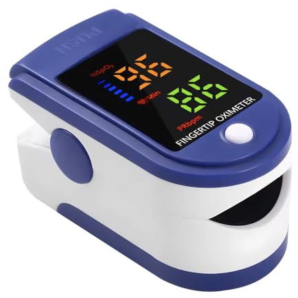 Saturimetro da Dito Ossimetro SpO2 e Misuratore di Battiti Cardiaci con Schermo OLED Pulsossimetro