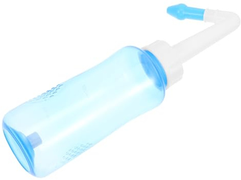 Hohopeti Flacon De Rinçage Nasal Portable 300 Ml Pour Garçon Et Filles Et Adultes, Vanne Manuelle Réglable, Nettoyage Sinus Complet, Flacon Nasal Compact Pour Soins Nasaux Quotidiens