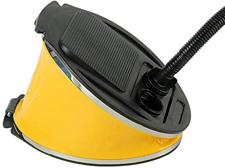 Kikumi Pompa del Piede da 3 Litri con Ugelli Multipli, Pompa per Aria del Piede di Grande capacità per Giocattoli in Piscina Gonfiabile, Boe d'Acqua, Palla
