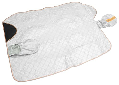 LIFKOME Copertura Parabrezza Auto Spessa e Riflettente con Fissaggio Sicuro Protezione Completa Anti-neve e Sole per Auto Telo Protettivo Antighiaccio e Parasol per Vetri Anteriori