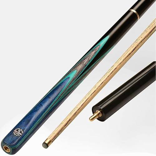 Generisch Snookerqueue mit verlängertem Griff und Hartschalenkoffer, 57 Zoll 3/4-gelenkiger professioneller handgefertigter Poolqueue, Billardqueue