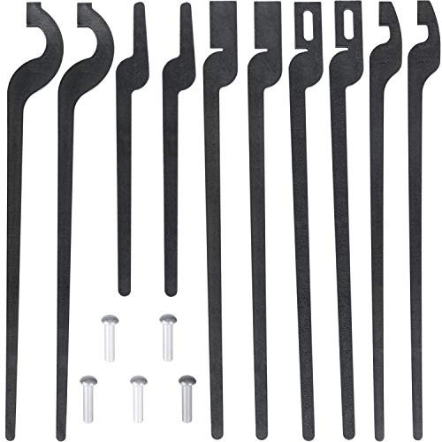 Yoursme Juego de pinzas rápidas para bricolaje, juego de cinco tipos de pinzas con remaches, mandíbula plana rápida/perno/desplazamiento/mandíbula de ranura/pinzas en V para principiantes de herrero