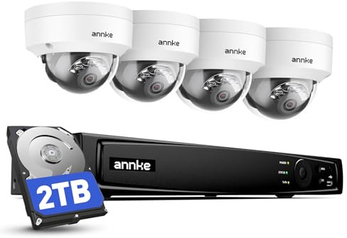 ANNKE 4K PoE Überwachungskamera Aussen Set,12MP 8CH NVR mit 2TB HDD