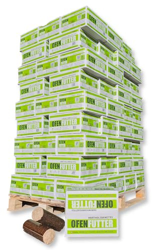 960kg Palette Nestro im Karton !SONDERAKTION! Hartholzbriketts aus Buche und/oder Eiche Brenn Kamin Ofen Heiz Holz Gluthalter Brennholz Premium Öko Holzbriketts | Energie Kienbacher