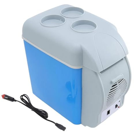 FARMAHAR Frigo pour Voiture Allume Cigare, 7.5L, Voiture 12v,Faible Bruit Mini RéFrigéRateur, Fonction Refroidissement Et Chauffage Petit Frigo Pas Cher, RéFrigéRateur Portatif pour Le Camping
