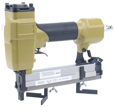 SKDJFHF Grapadora neumática para tapicería V1015B clavadora neumática en V, Pistola de Clavos Tipo V, Grapadora de Marco de 4x10,3mm, 7-15mm