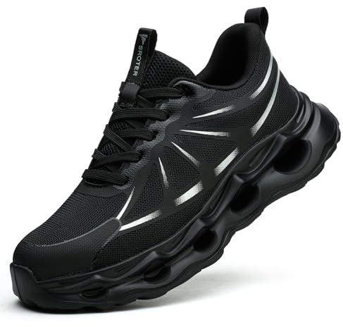 Steel Toe Cap Trainers Mens Womens Safety Trainers Comfortable Lightweight Safety Shoes Cushioning Fashion Breathable Work Shoes